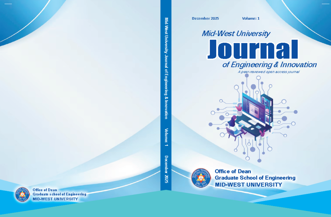 					View Vol. 2 No. 1 (2026): Mid-West University Jouranl of Engineering and Innovation 
				